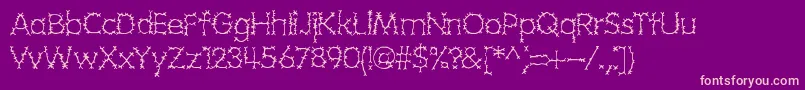grotesq Font – Pink Fonts on Purple Background