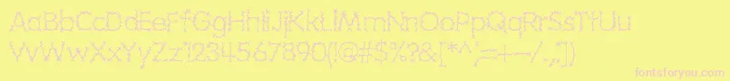 grotesq Font – Pink Fonts on Yellow Background