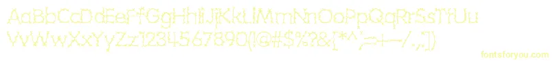 grotesq Font – Yellow Fonts on White Background