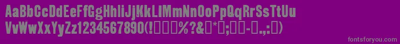 GROTR    Font – Gray Fonts on Purple Background