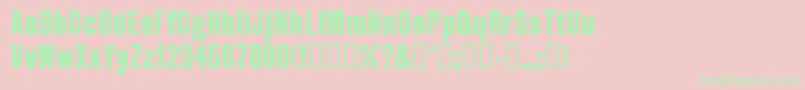 GROTR    Font – Green Fonts on Pink Background