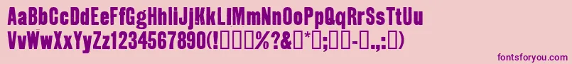 GROTR    Font – Purple Fonts on Pink Background