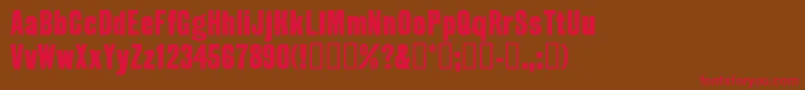 GROTR    Font – Red Fonts on Brown Background