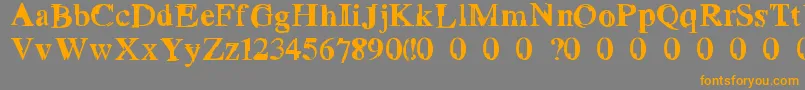 More about GROTTO Font GROTTO Font – Orange Fonts on Gray Background