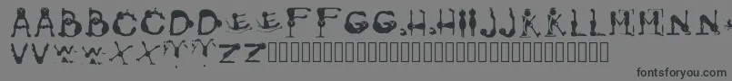 GroversPain Regular Font – Black Fonts on Gray Background