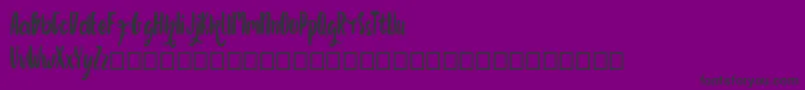 Growonk Font – Black Fonts on Purple Background