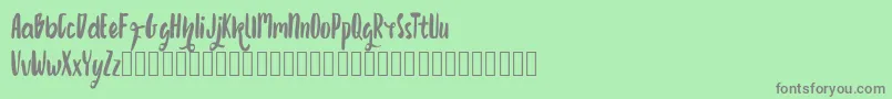 Growonk Font – Gray Fonts on Green Background