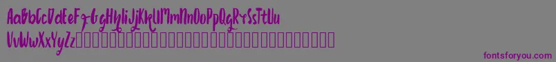 Growonk Font – Purple Fonts on Gray Background