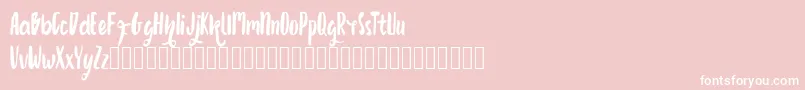 Growonk Font – White Fonts on Pink Background