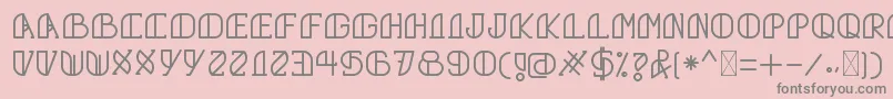 GrumbollRegular Font – Gray Fonts on Pink Background