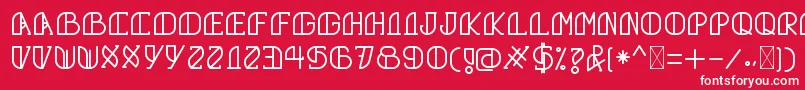 GrumbollRegular Font – White Fonts on Red Background