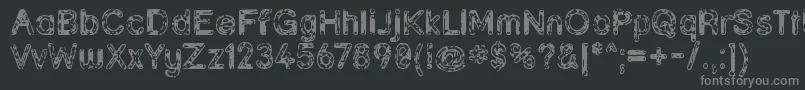 GRUNJA   Font – Gray Fonts on Black Background