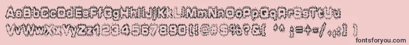 GRUNP    Font – Black Fonts on Pink Background