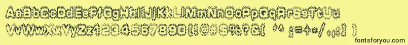 GRUNP    Font – Black Fonts on Yellow Background
