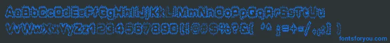 GRUNP    Font – Blue Fonts on Black Background