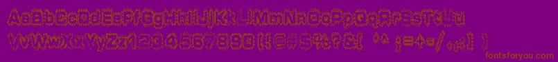 GRUNP    Font – Brown Fonts on Purple Background