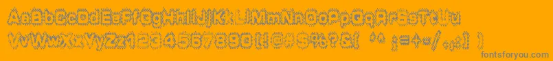 GRUNP    Font – Gray Fonts on Orange Background