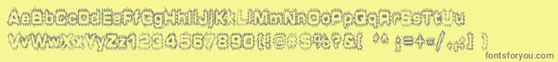 GRUNP    Font – Gray Fonts on Yellow Background