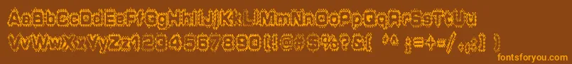 GRUNP    Font – Orange Fonts on Brown Background