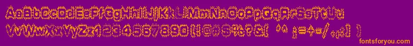 GRUNP    Font – Orange Fonts on Purple Background