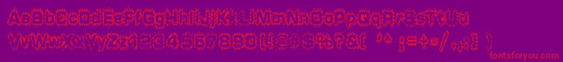 GRUNP    Font – Red Fonts on Purple Background