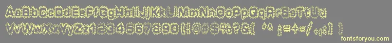GRUNP    Font – Yellow Fonts on Gray Background