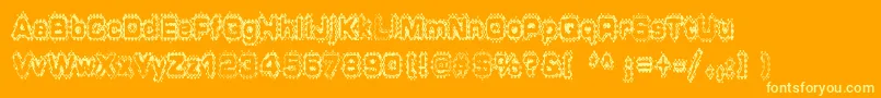 GRUNP    Font – Yellow Fonts on Orange Background