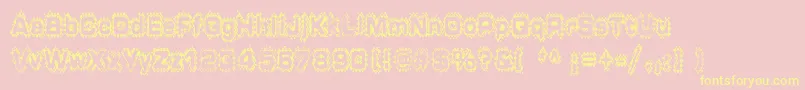 GRUNP    Font – Yellow Fonts on Pink Background