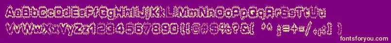 GRUNP    Font – Yellow Fonts on Purple Background