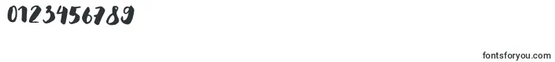 GSClarettaBrush Font – Fonts for Numbers and Digits
