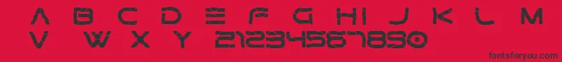 Gtek   Broken Free Font – Black Fonts on Red Background