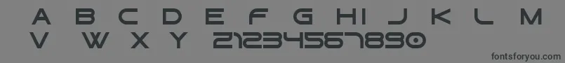 Gtek   Regular Free-Schriftart – Schwarze Schriften auf grauem Hintergrund