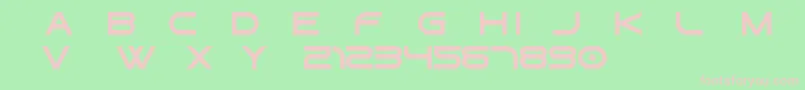Gtek   Regular Free Font – Pink Fonts on Green Background