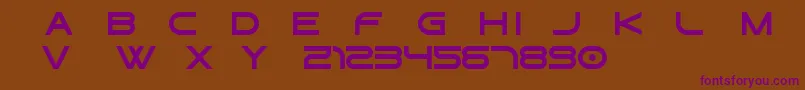 Gtek   Regular Free Font – Purple Fonts on Brown Background