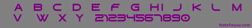 Gtek   Regular Free Font – Purple Fonts on Gray Background
