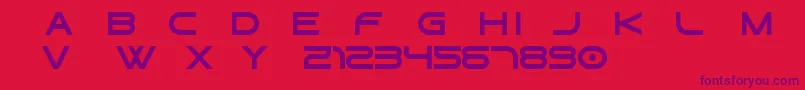 Gtek   Regular Free Font – Purple Fonts on Red Background