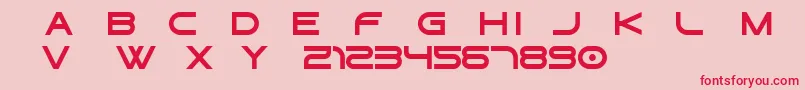 fuente Gtek   Regular Free – Fuentes Rojas Sobre Fondo Rosa