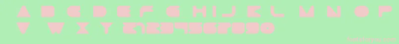 Gtek Minimal otf Font – Pink Fonts on Green Background