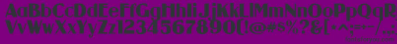 guanine Font – Black Fonts on Purple Background