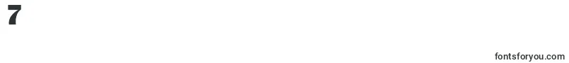 フォントguanine – フォント数字7