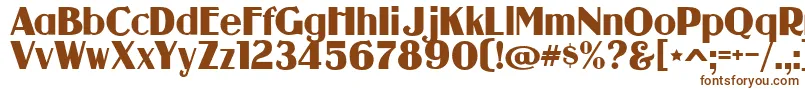 guanine-fontti – ruskeat fontit valkoisella taustalla