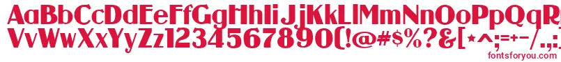 guanine Font – Red Fonts on White Background
