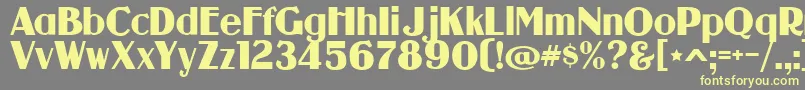 guanine-fontti – keltaiset fontit harmaalla taustalla