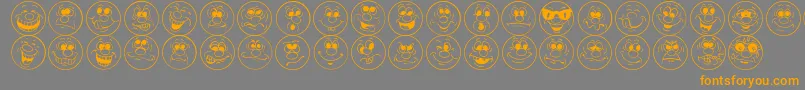 More about FaceIt Font FaceIt Font – Orange Fonts on Gray Background
