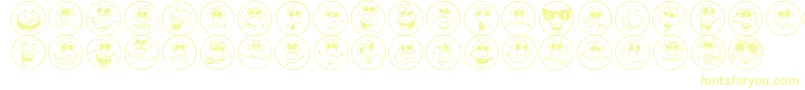 Więcej informacji o czcionce FaceIt Czcionka FaceIt – żółte czcionki