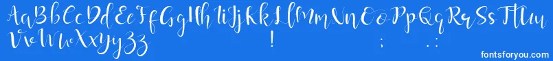 More about guardeloves Font guardeloves Font – White Fonts on Blue Background