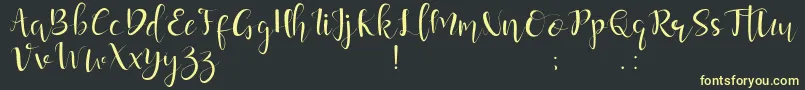 More about guardeloves Font guardeloves Font – Yellow Fonts on Black Background