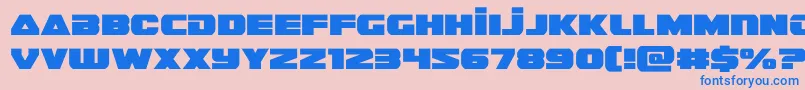 guardian2 Font – Blue Fonts on Pink Background