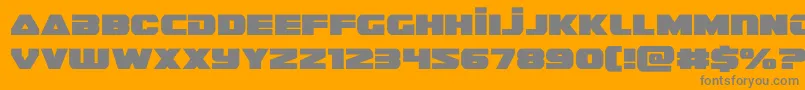 guardian2 Font – Gray Fonts on Orange Background