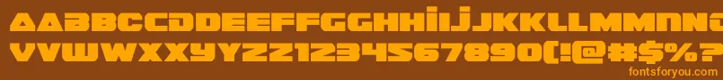 fuente guardian2 – Fuentes Naranjas Sobre Fondo Marrón